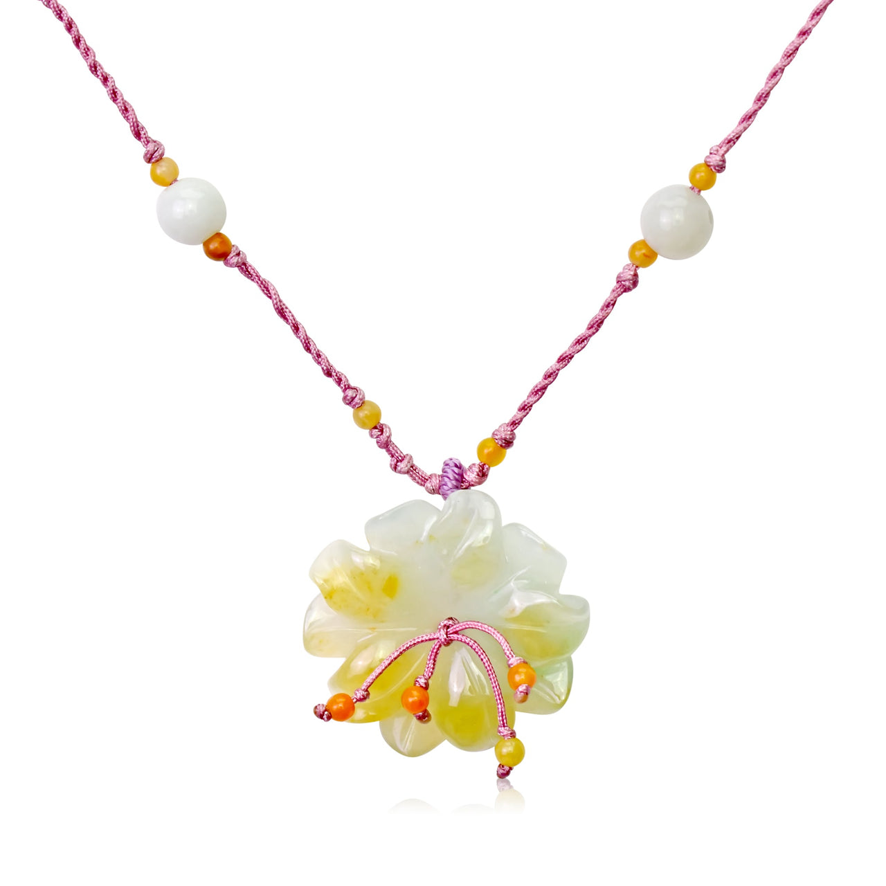Handcrafted Jade and Beaded Sea Anemone A Unique Anniversary Gift for Women a Romantic and eternal love