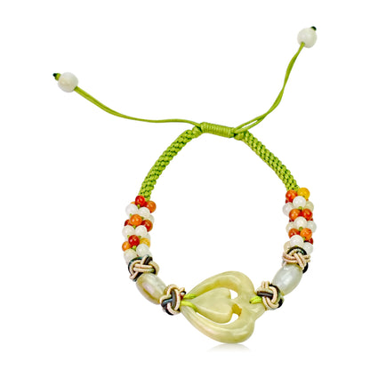 Handcrafted charm bracelets for women a beaded heart bracelet ideal for Mother's Day or Valentine’s Day
