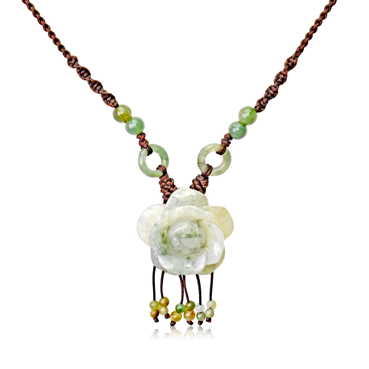 Handcrafted flower with necklace rose flower for her heartfelt birthday