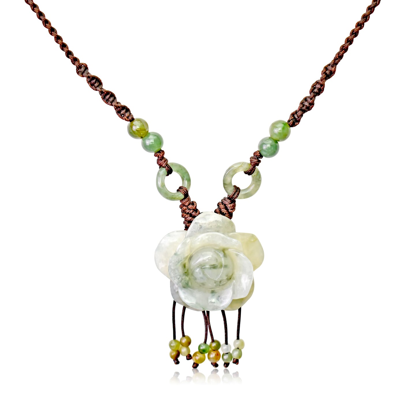 Handcrafted flower with necklace rose flower for her heartfelt birthday