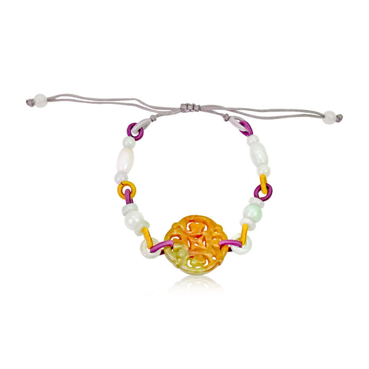 Handmade Jade Coin Bracelet a Unique Ancient Coin Jewelry Gift for Women and Friends on Birthdays