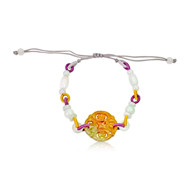 Handmade Jade Coin Bracelet a Unique Ancient Coin Jewelry Gift for Women and Friends on Birthdays