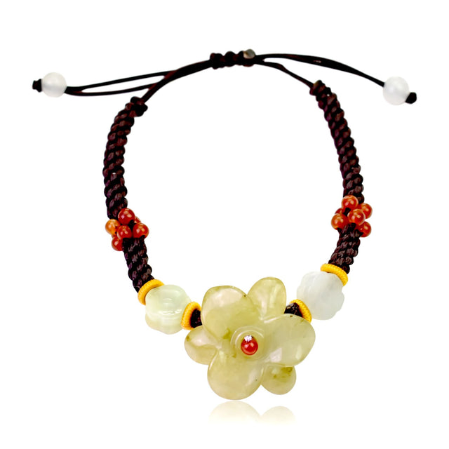 Handmade Jade Lily Bracelet a Amazon Lily Thoughtful Birthday Gift for Women or Friends