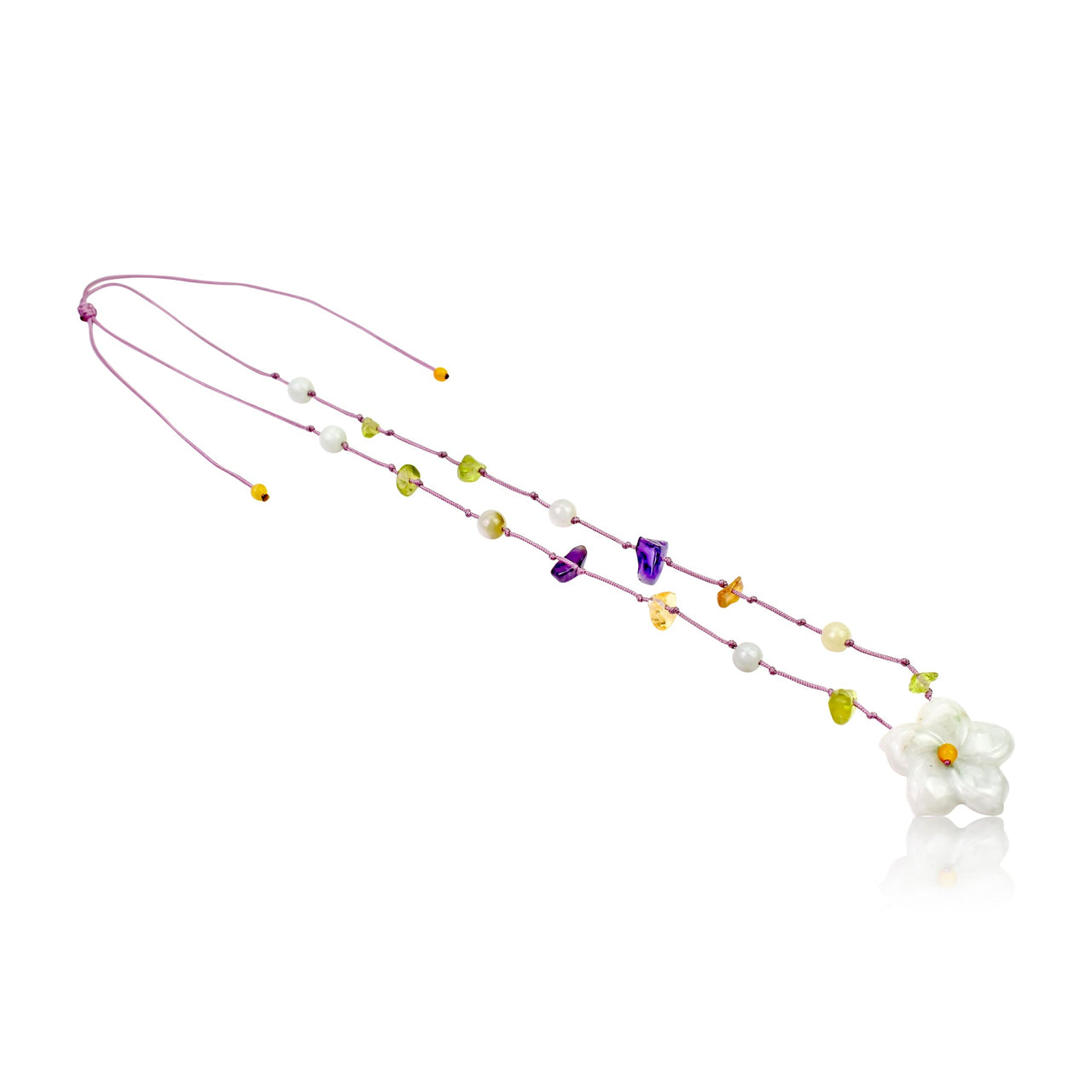 Handmade crystal jewelry for women featuring wild columbine flower a meaningful keepsake for friendship and joy

