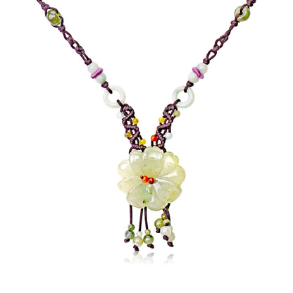 Handmade fine jewelry for friends a  cherry blossom pendant to share love and joy