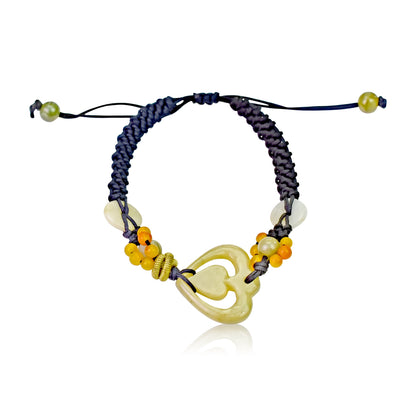 Handmade heart bracelet a thoughtful anniversary gift for her