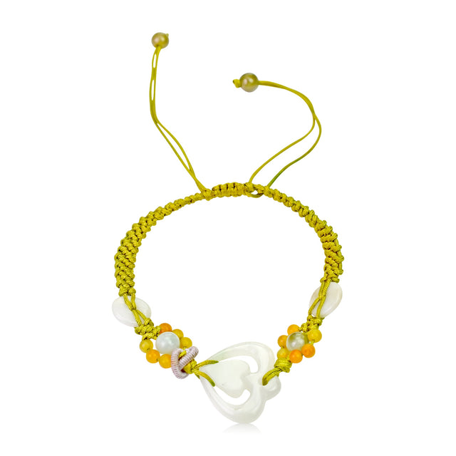 Handmade heart charm bracelet beautiful gift for friends and women 