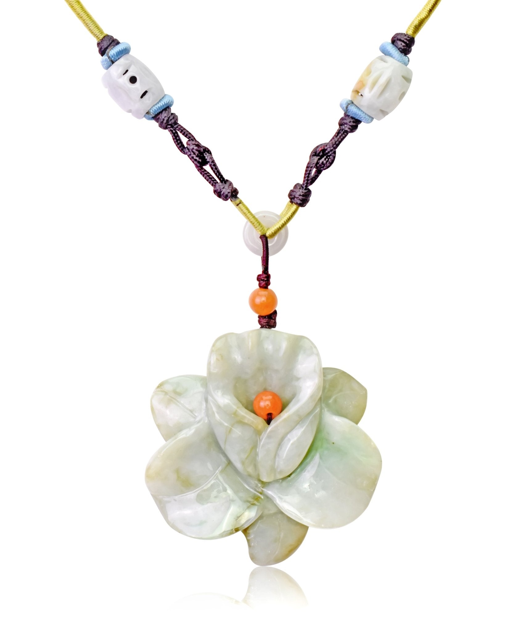 Handmade jewelry featuring a stunning orchid pendant Floral-inspired for her