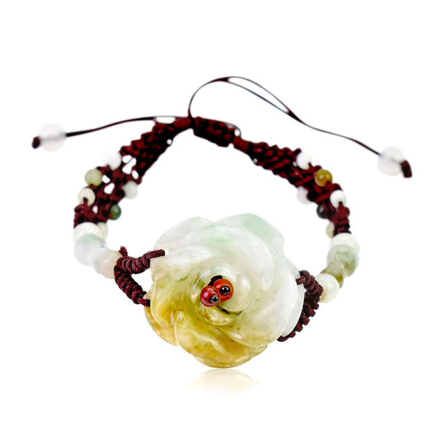 Handmade rose flower bracelet perfect for Mother's Day or engagement