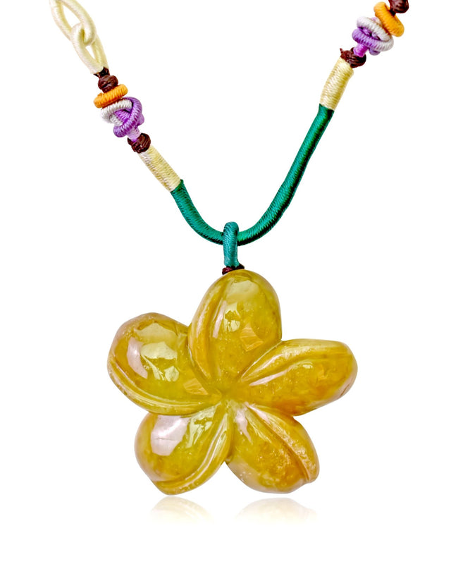 Hawaiian Plumeria Necklace for Women Plumeria Flower Tropical-Inspired Gift 