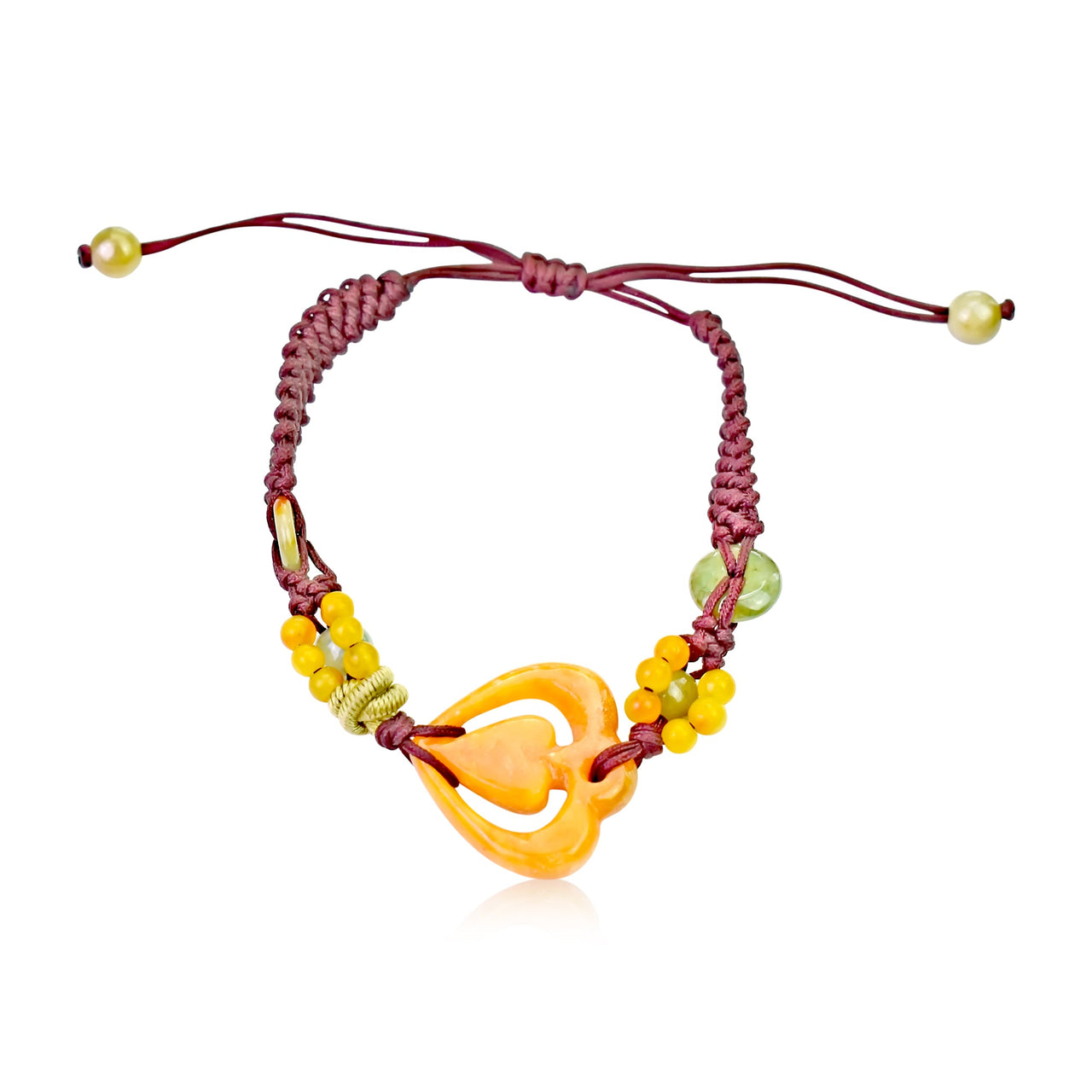 Heart Bracelet Charming Gift for Wife Carved Jade Bracelet a Thoughtful Jewelry Gift a Sweet Symbol of Love