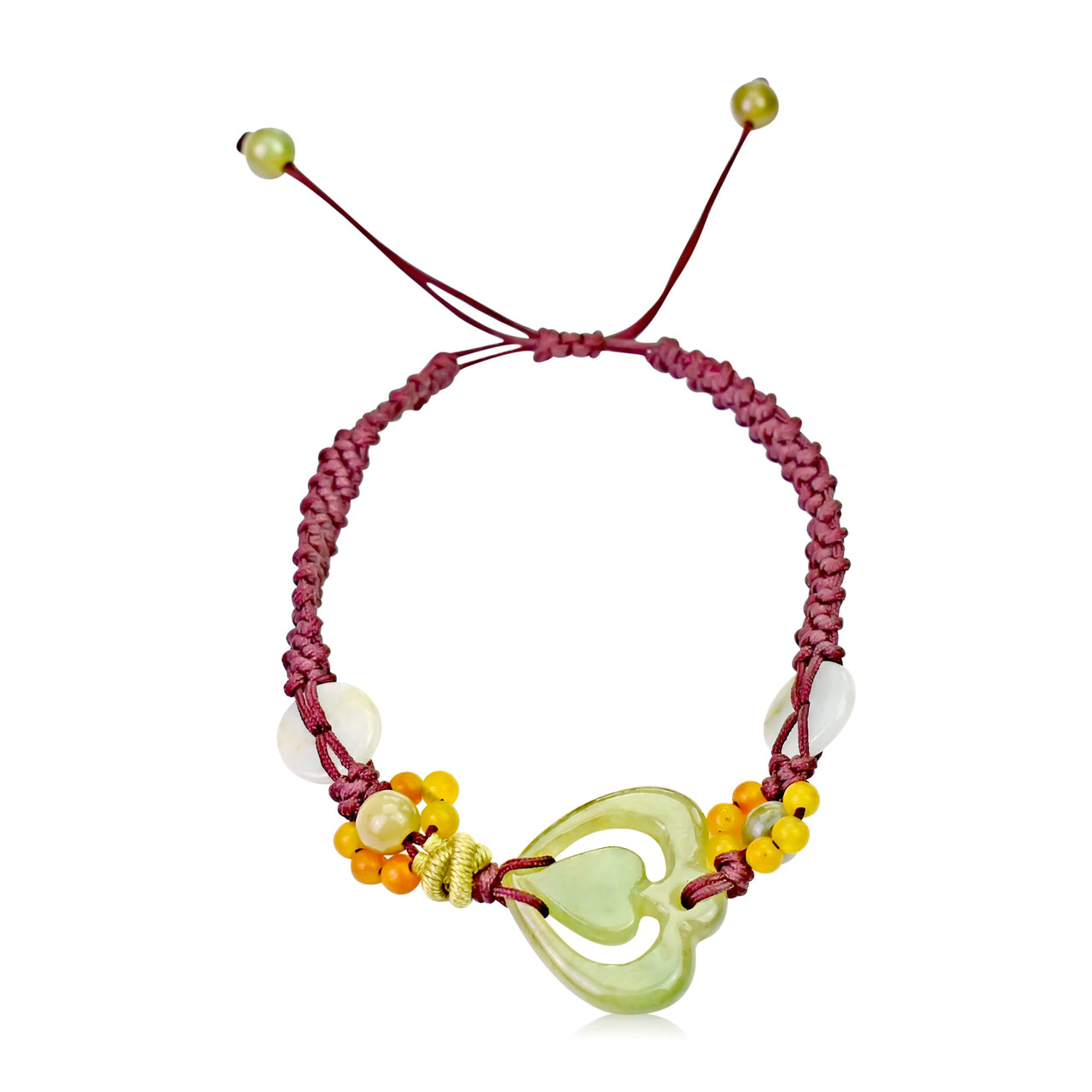 Heart Charm Bracelet for Wife 2 Heart Bracelet for Women 