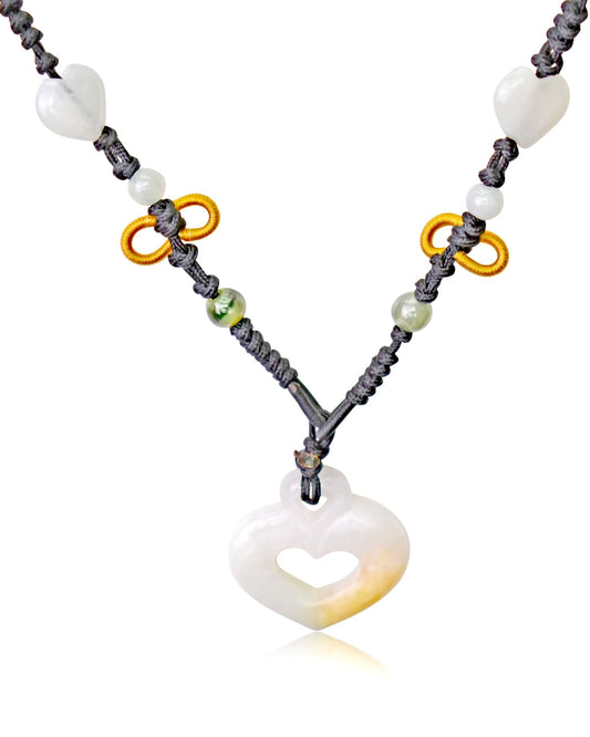 Heart Jewelry Necklace for Women Jade Heart a Meaningful Jewelry for Moms 
