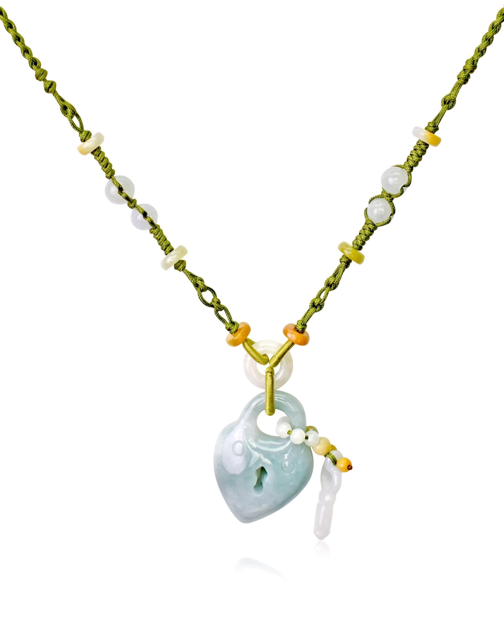 Heart Lock Necklace with Key Birthday Gift for Women Heart Locket with Key for Mom or Wife 
