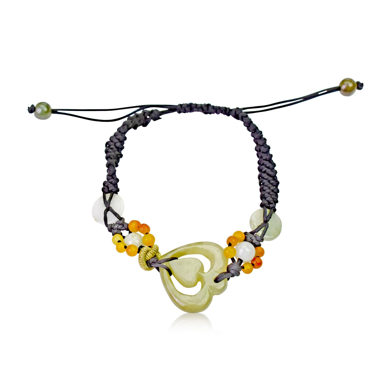 Heart bracelet a carved jade bracelet for women perfect for Mother's Day or romantic occasions