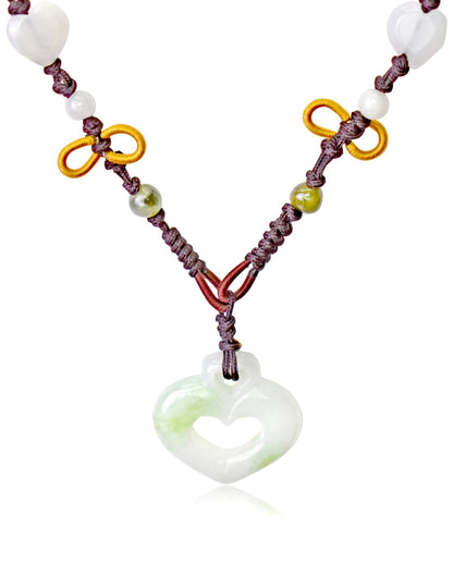Heart jade pendant crafted with care to bring peace and balance to everyday life for friends birthday gift