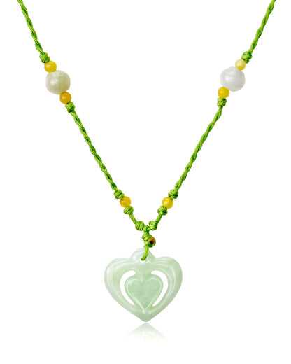 Heart pendant a romantic jade Valentine's Day Gift
