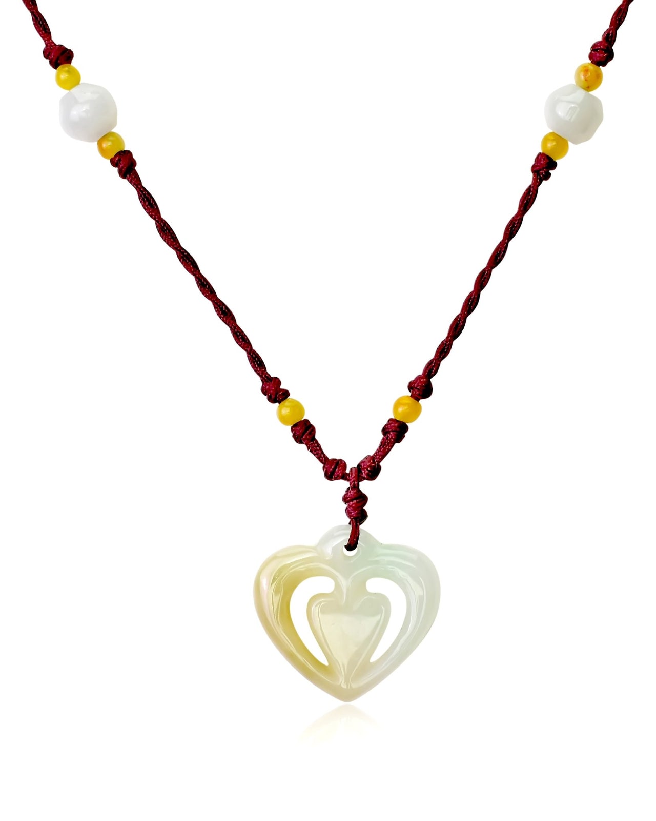 Heart pendant for Valentine’s Day a romantic jade gift for lasting love
