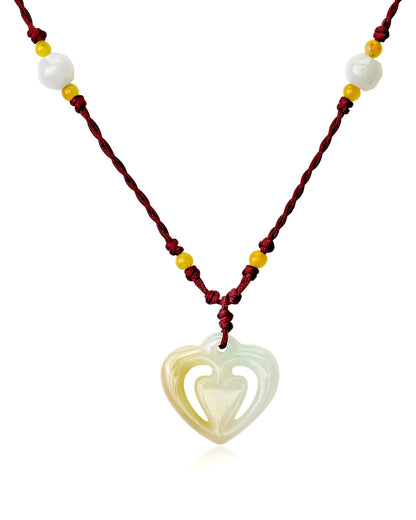Heart pendant for Valentine’s Day a romantic jade gift for lasting love