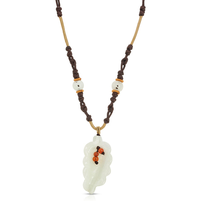 Home made sweet pea necklace with jade an elegant gift for women bringing good luck, protection, and joy