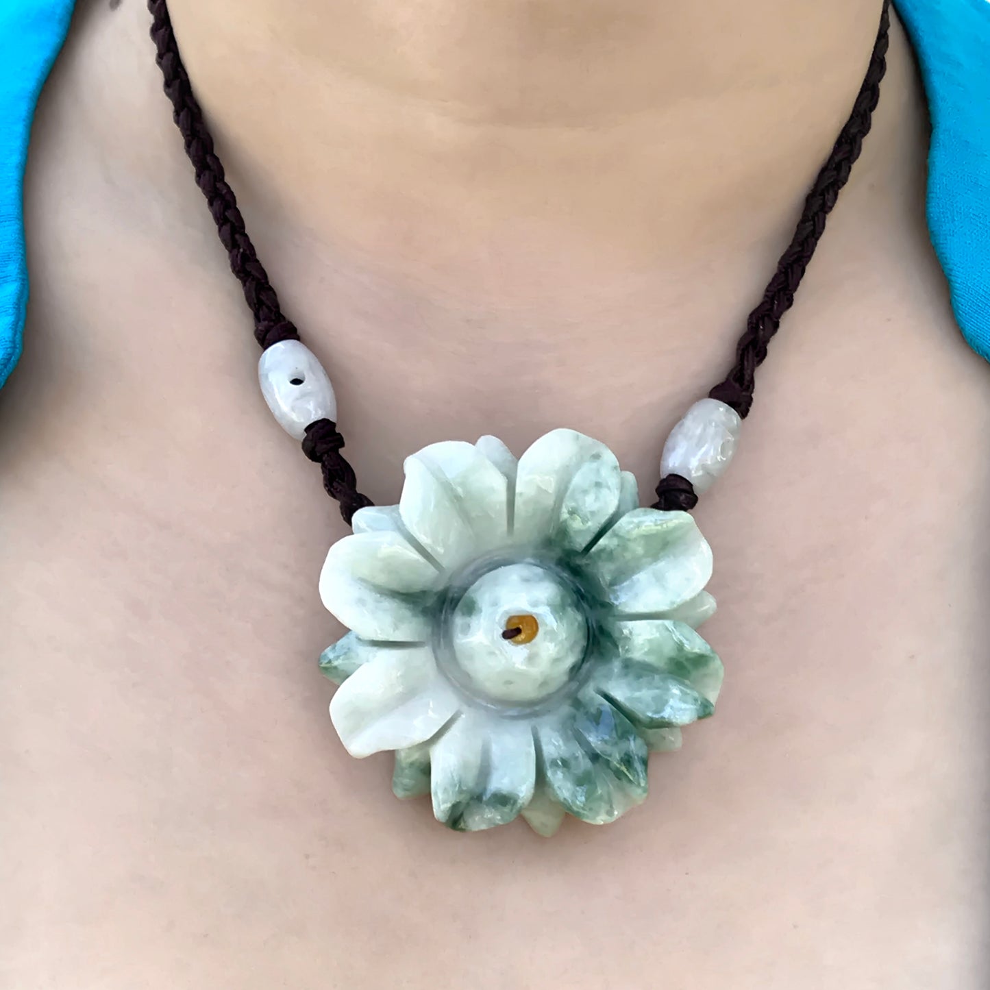 Recharge Your Energy with Sunflower Jade Necklace