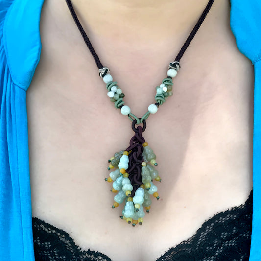 Wear Luxury with the Stunning Jade Fairy Vase Necklace