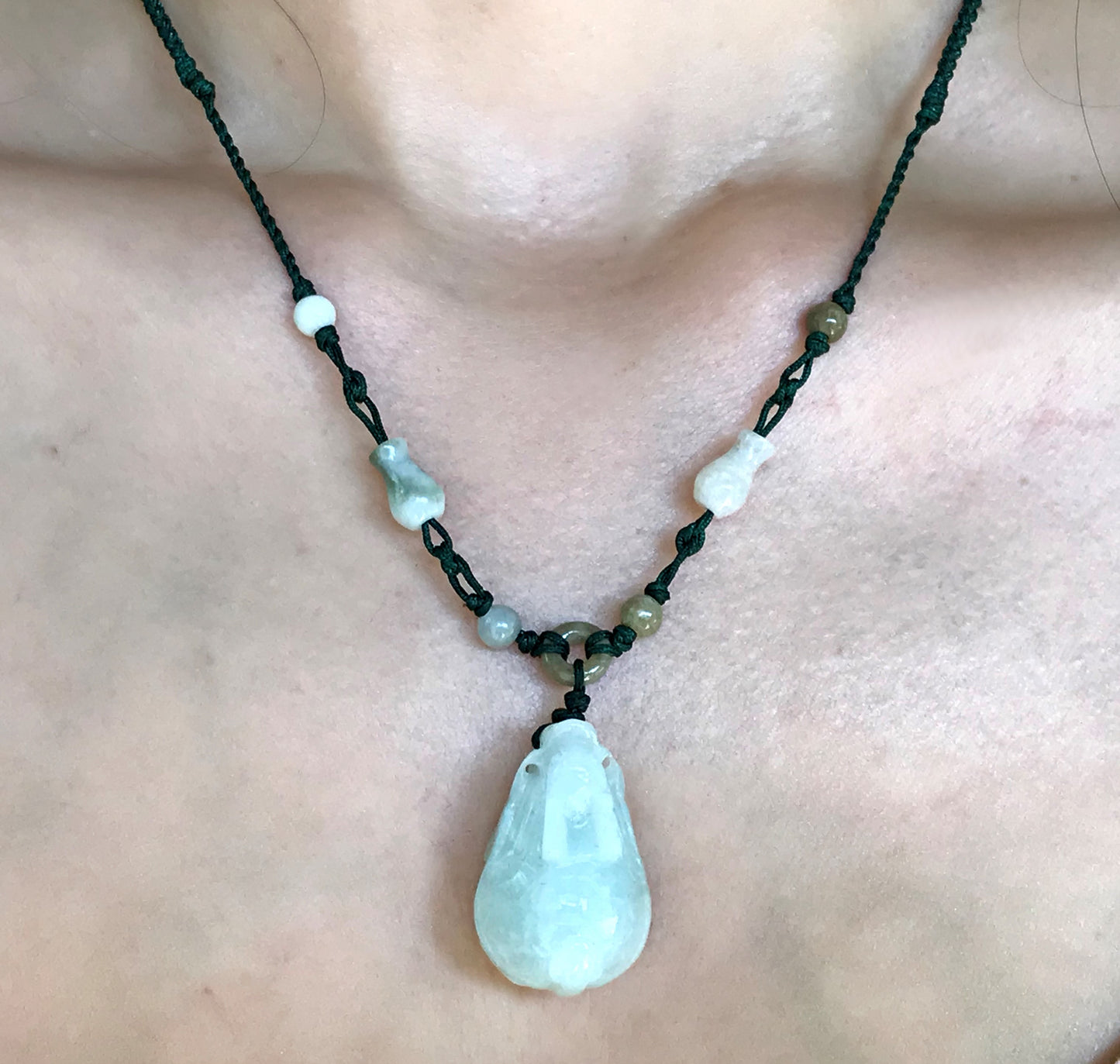 Enhance Your Life with a Dragon in Turtle Shell Jade Necklace