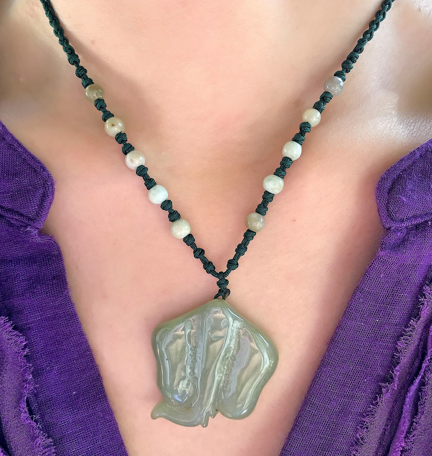 Add Fluidity and Grace to Your Look with Stingray Handmade Jade Necklace