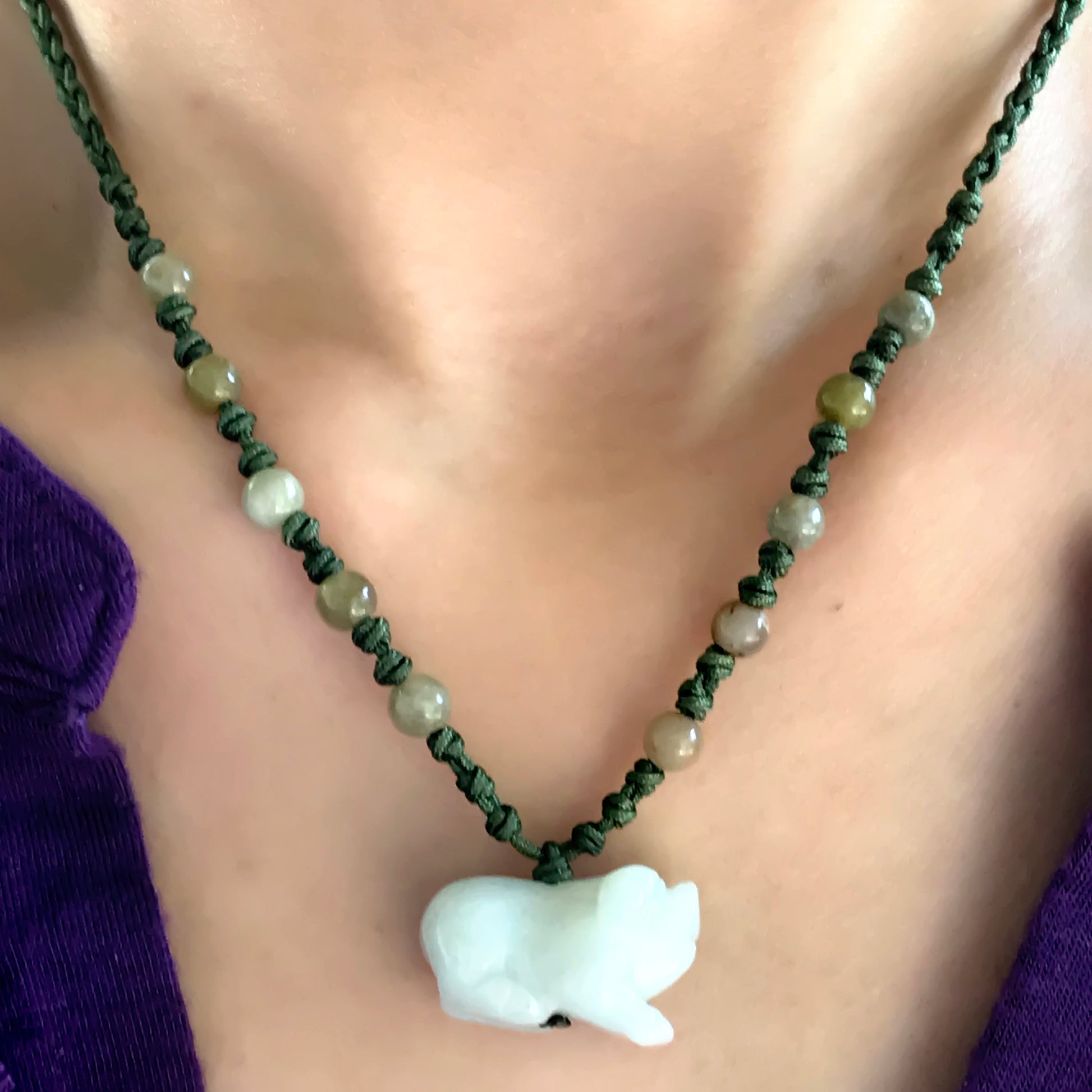 Show Off Your Boar Pride with a Handmade Jade Necklace