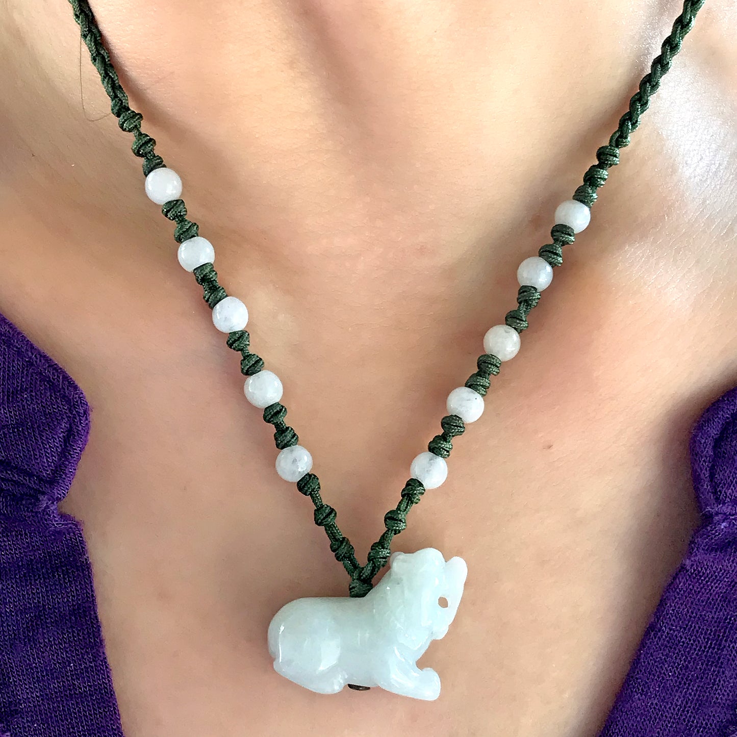 A Unique and Personal Gift: Tiger Chinese Zodiac Jade Necklace