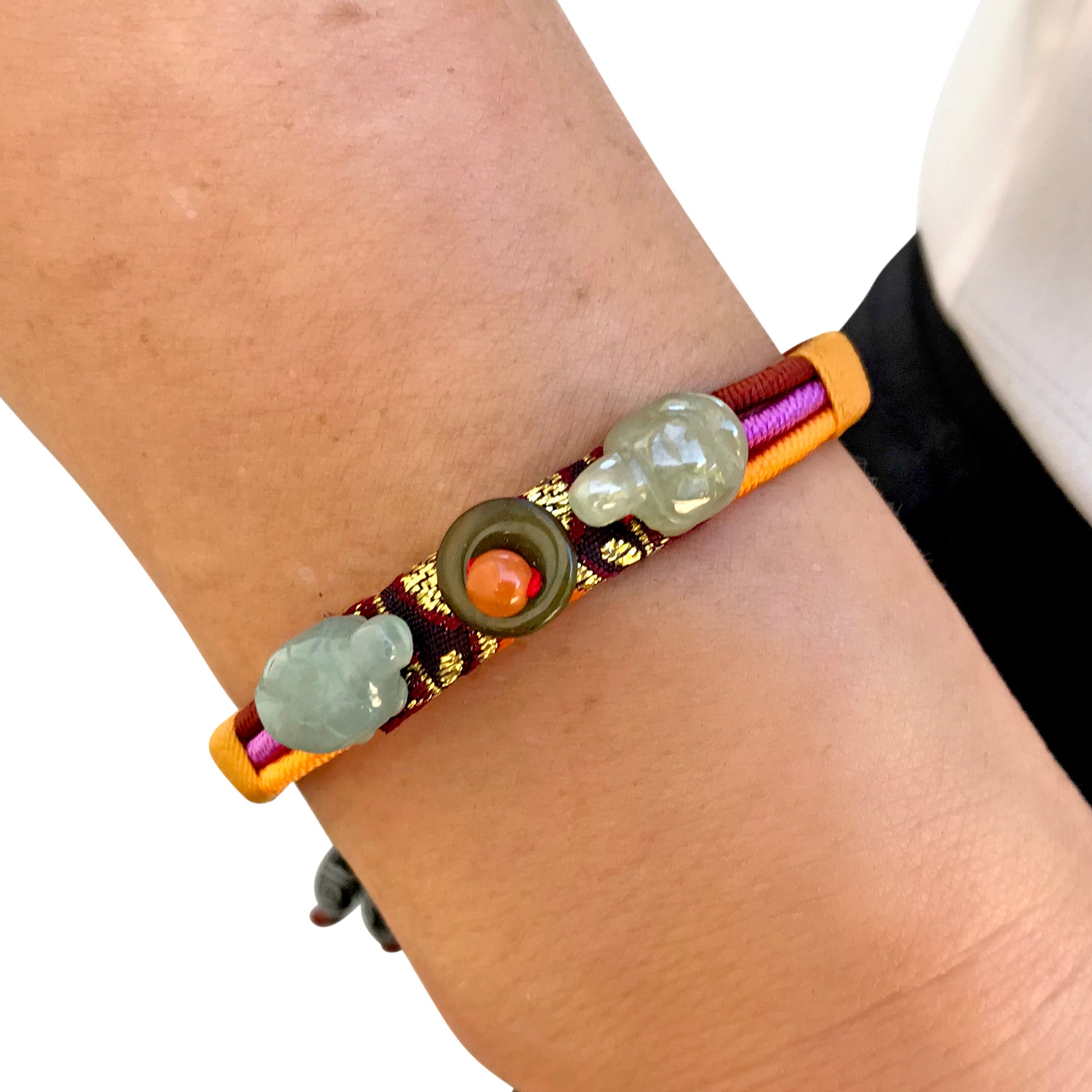 Turn to Nature with the Double Turtle Longevity Jade Bracelet