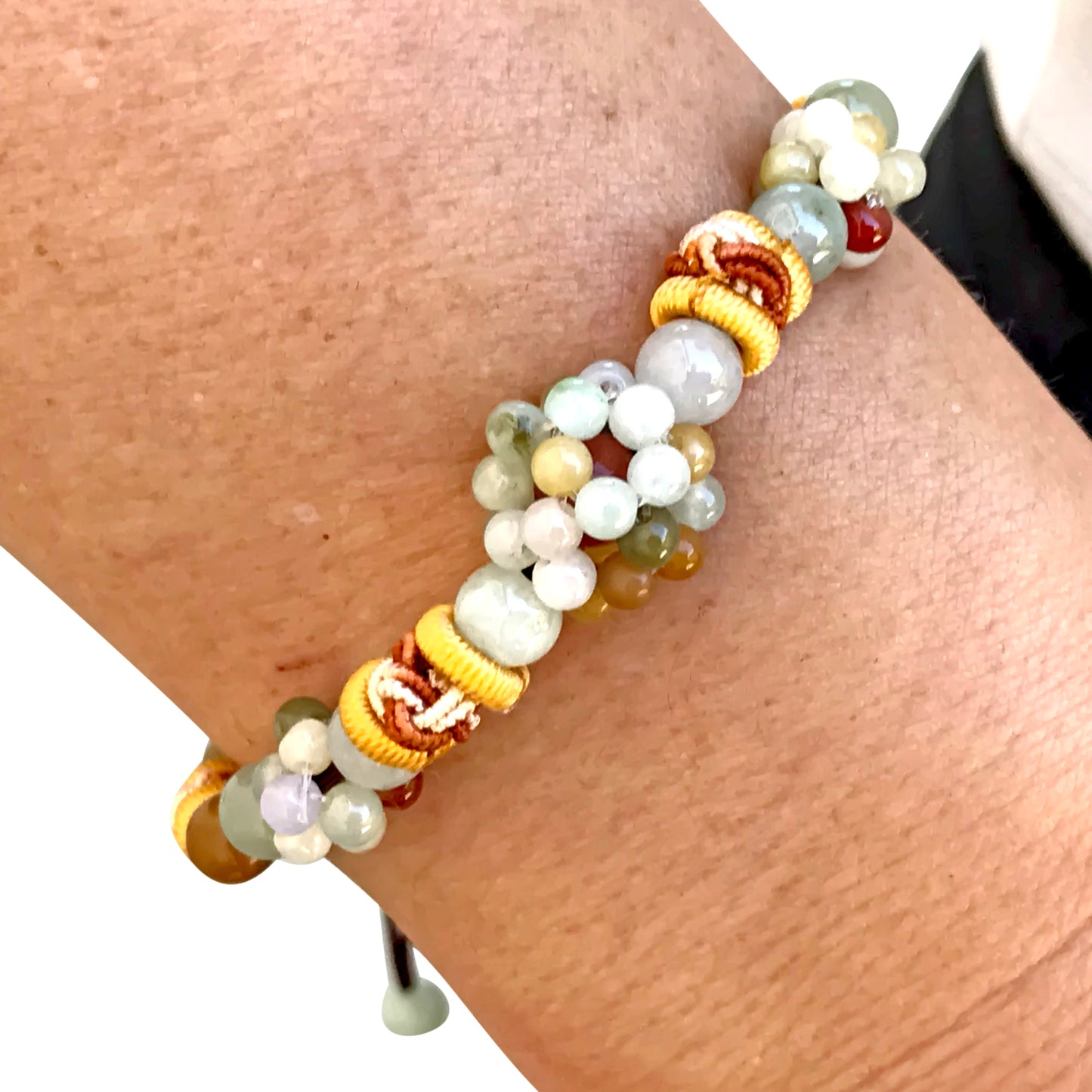 Wear Uniqueness & Elegancy with Heavily Jade Beads Handmade Bracelet