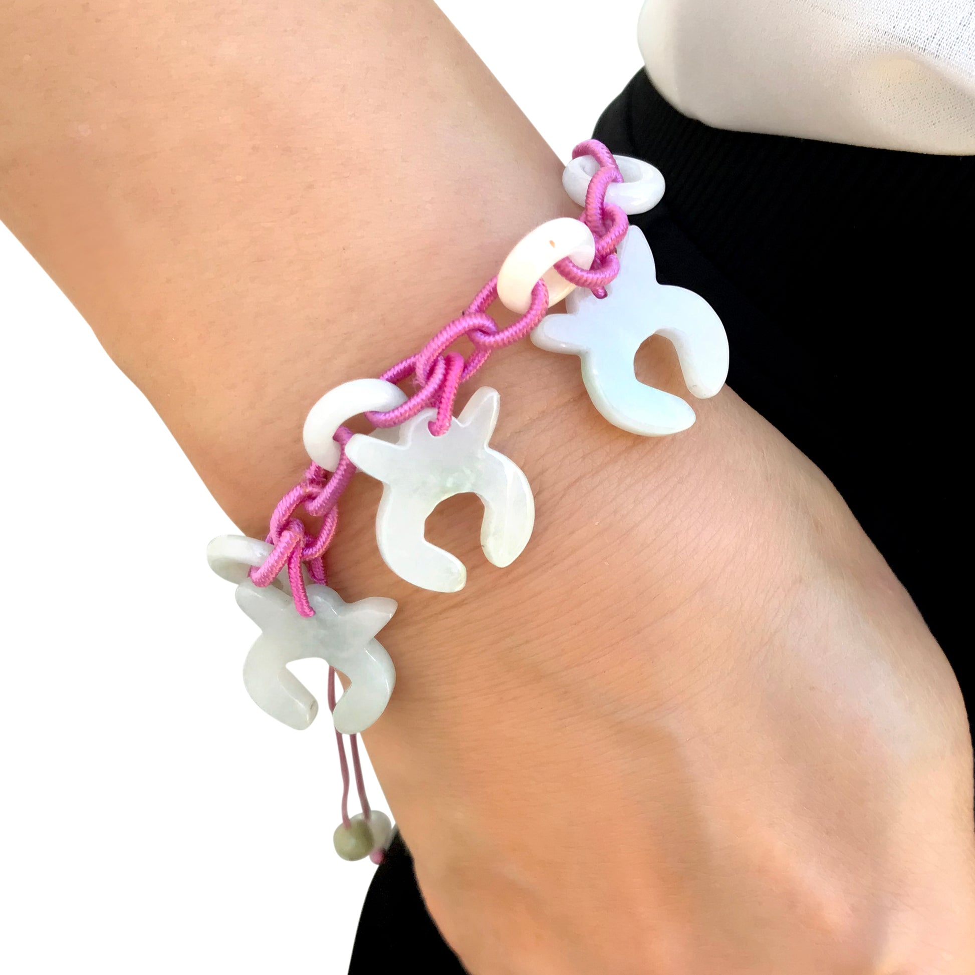 Be Stable and Reliable with a Taurus Astrology Jade Bracelet made with Purple Cord