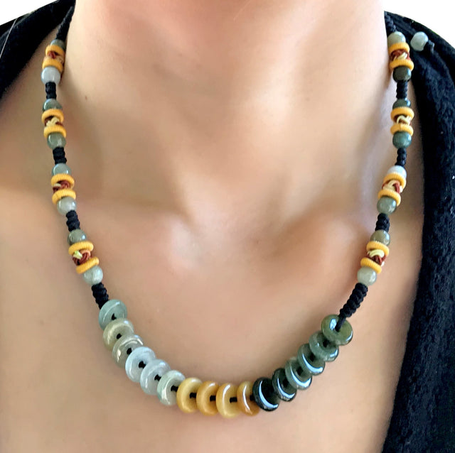 Infinity Circle Necklace Birthday Gift Jade Chinese Pendant Jade Nurtures the Soul 