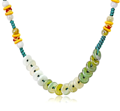 Infinity Circle Necklace a Jade Chinese Pendant Jade Nurtures the Soul Infinity Circle Reflects Continuity