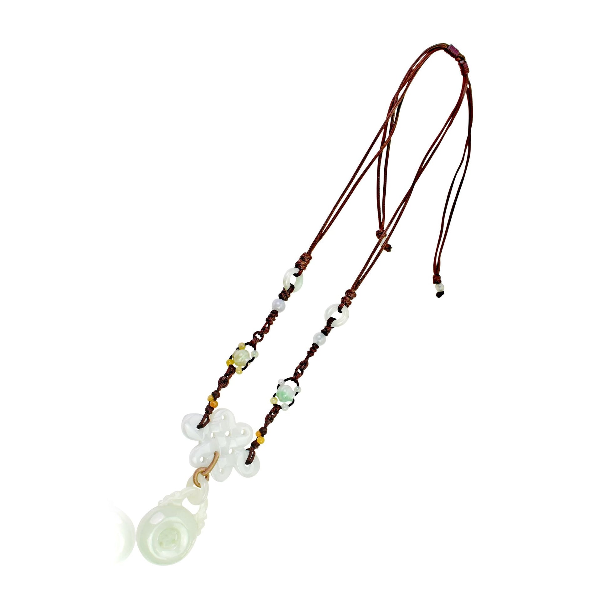 Infinity Link Chain Jade Heals and Protects The Infinity Pendant Honors Endless Devotion

