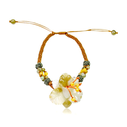 Iris Bracelet Birth Month Flower Bracelet Personalized Gift for Girlfriend 