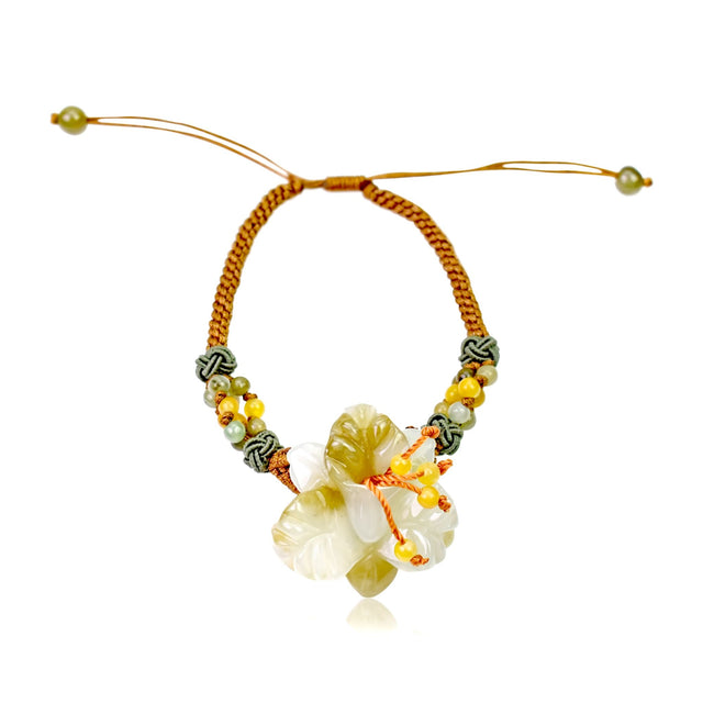 Iris Bracelet Birth Month Flower Bracelet Personalized Gift for Girlfriend 