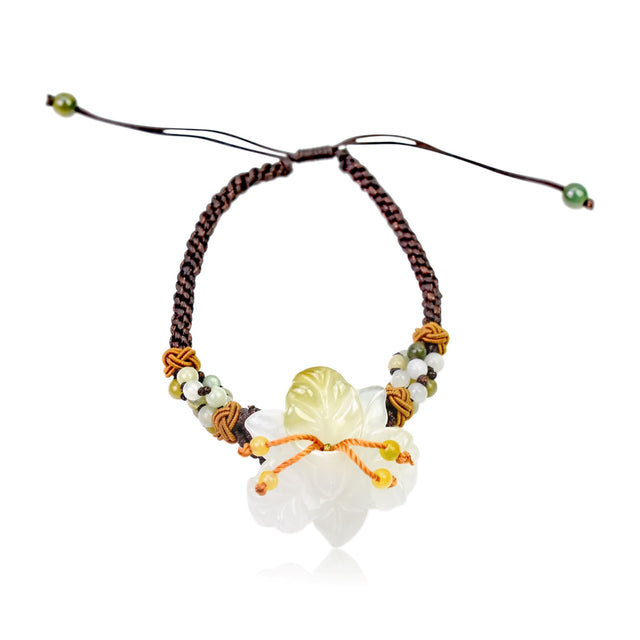 Iris Bracelet Girlfriend Flower Design Bracelet Best Jewelry for Women 