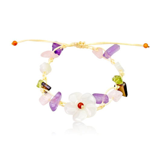 Jade Bracelet White Gift For a Meaningful Anniversary Gift for Love and Connection