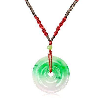 Jade Donut Necklace Meaningful Gift Circle Eternity Necklace Birthday Gift Infinity Charm for Necklace