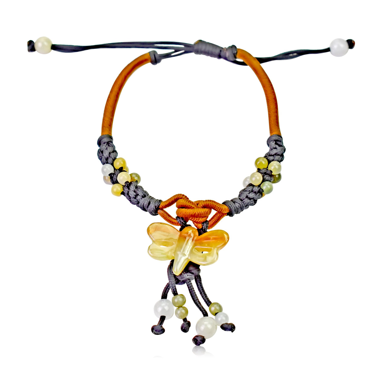 Jade Dragonfly Charm Bracelet Empowering Gift for Women on Anniversary, Birthday, or Mother’s Day