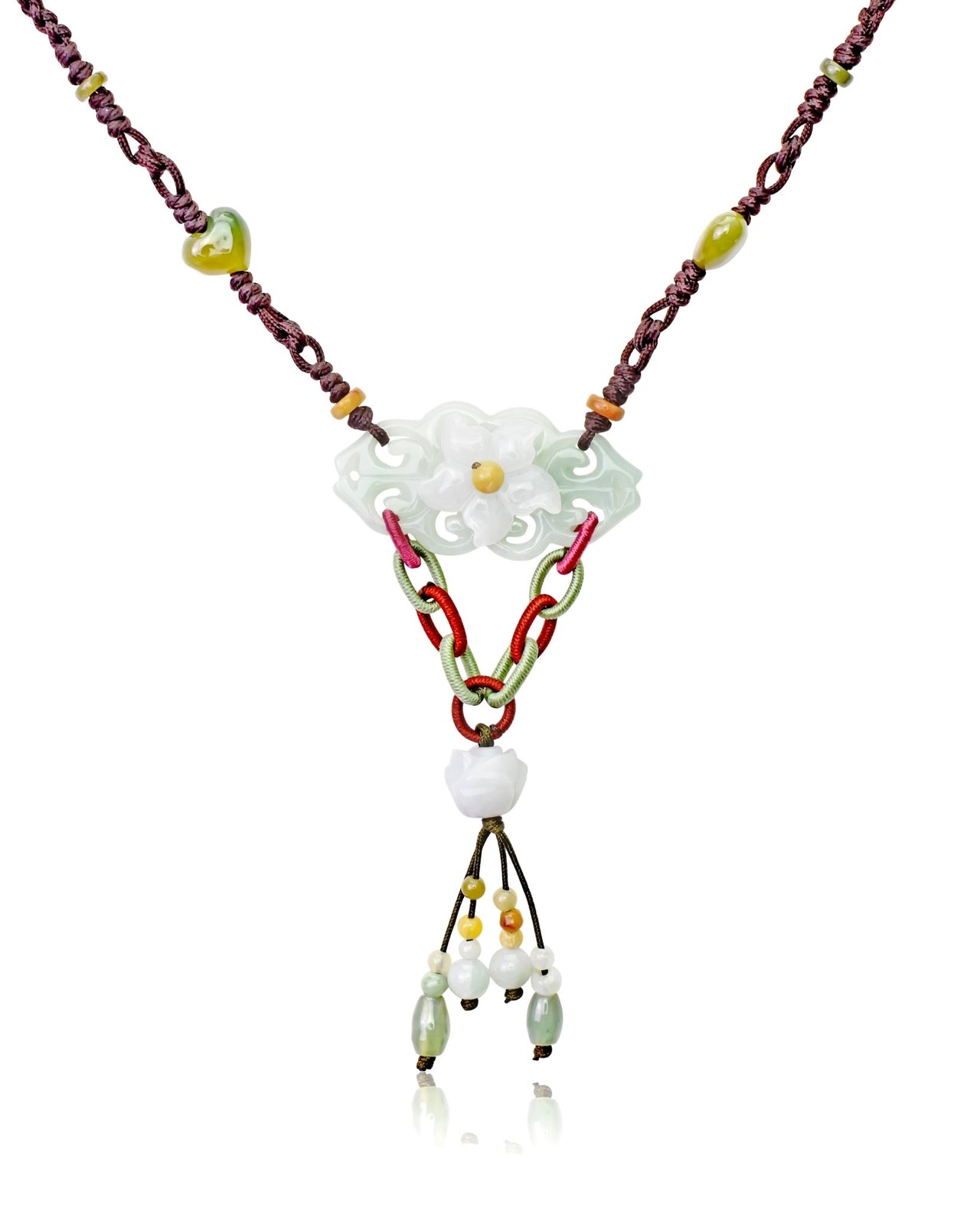 Jade Infinity Pendant Necklace Delicate Handmade Jewelry for Her on Anniversaries or Holidays