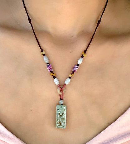 Jade Necklace Women Her Sakura Blossom Necklace That Captures Nature, Peace and New Beginnings
