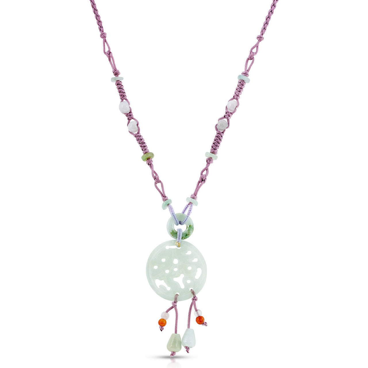 Jade Pendant with Chinese Character for Wealth For Birthday Gift 