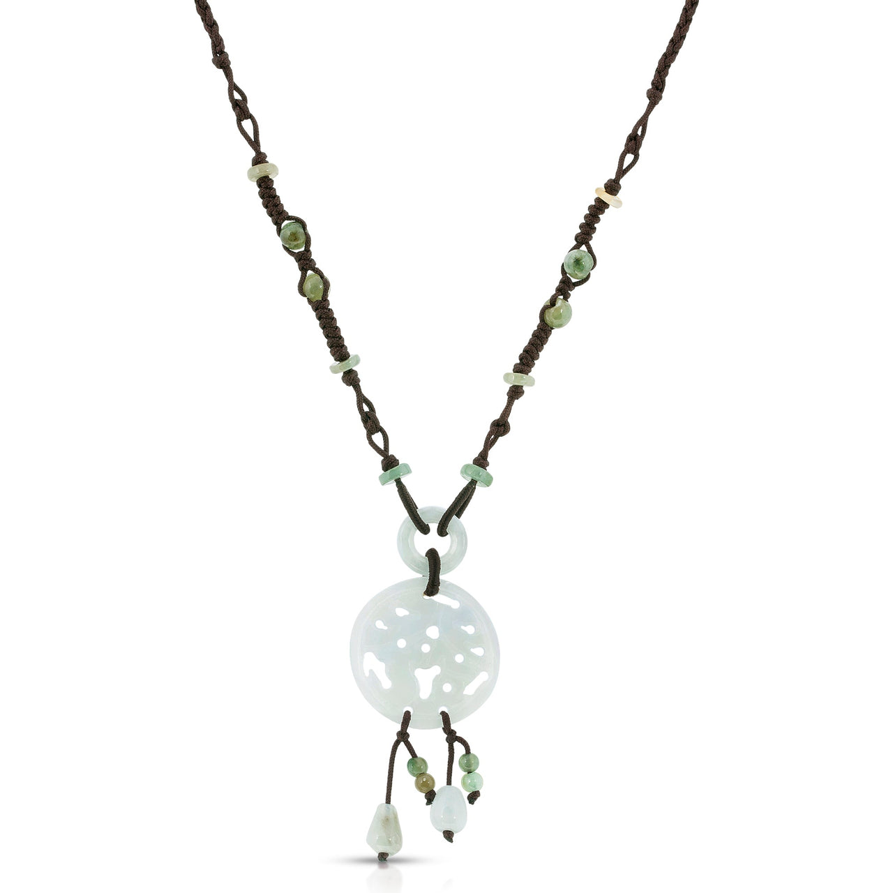 Jade Pendant with Chinese Character for Wealth For Birthday Gift Pendant Jade Necklaces Symbolizing Luck and Prosperity 