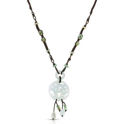 Jade Pendant with Chinese Character for Wealth For Birthday Gift Pendant Jade Necklaces Symbolizing Luck and Prosperity 