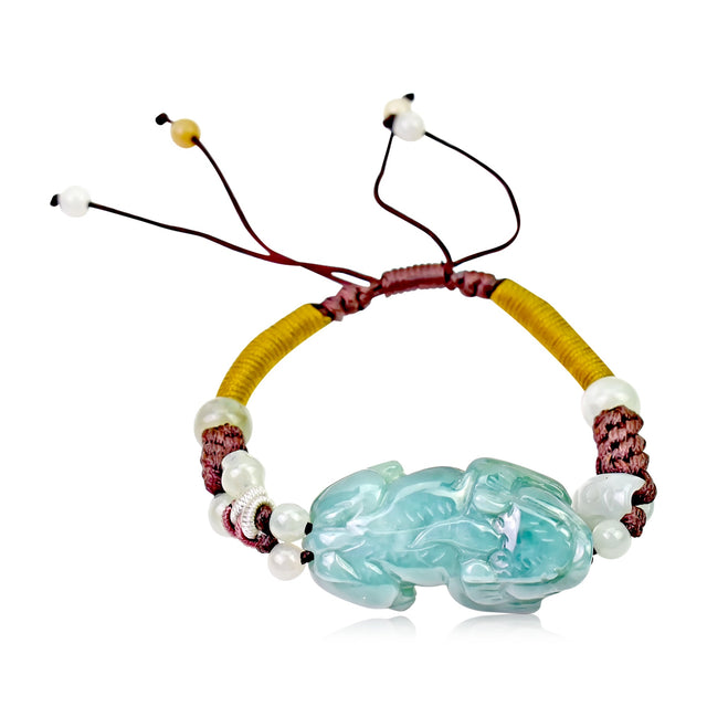 Jade Pixiu Bracelet for Wealth Feng Shui Pixiu Bracelet Gift Dad Pixiu Bracelet Birthday Gift 