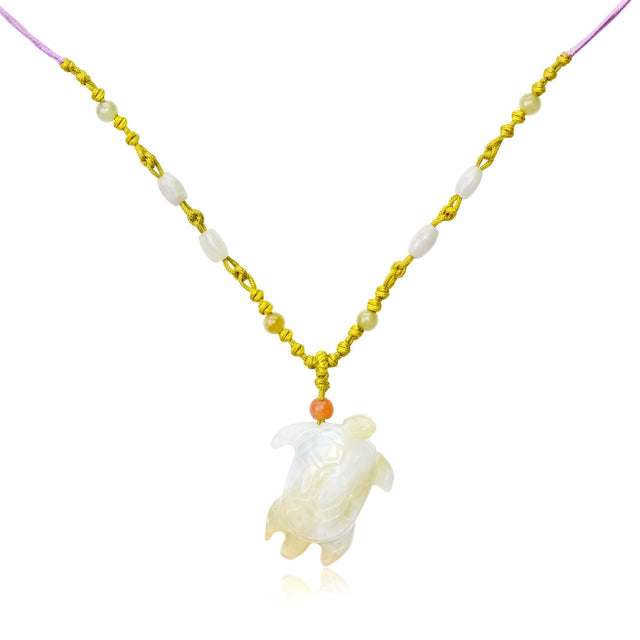 Jade Turtle Necklace for Men or Women Elegant Necklace Turtle for Friends Ideal Birthday Gift