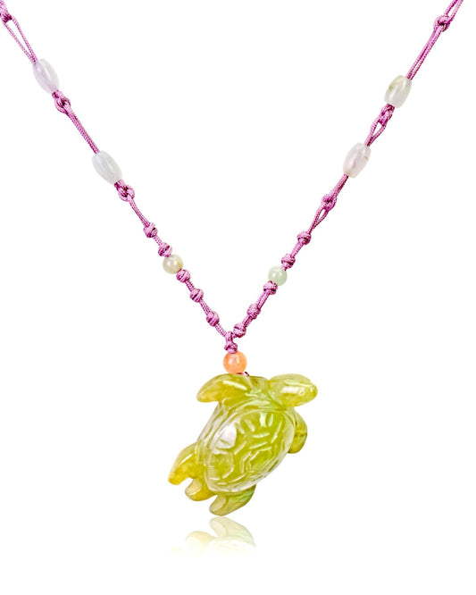 Jade Turtle Necklace for Unisex Necklace Turtle for Friend Turtle Pendant Birthday Gift 